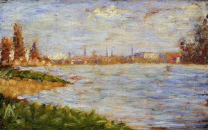 The Riverbanks by Georges Seurat - Oil Painting Reproduction