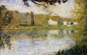 The Riverside by Georges Seurat Oil Painting