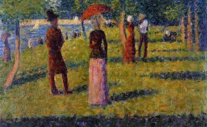 The Rope-Colored Skirt Oil painting by Georges Seurat