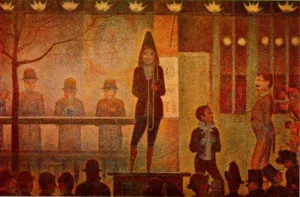 The Side Show Oil painting by Georges Seurat