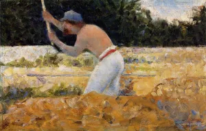 The Stone Breaker painting by Georges Seurat