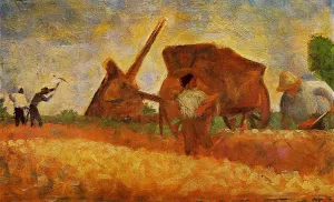 The Stone Breakers by Georges Seurat Oil Painting