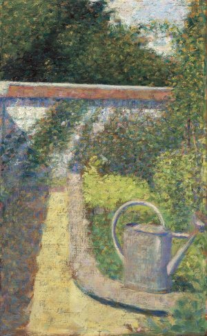 The Watering Can - Garden at Le Raincy by Georges Seurat Oil Painting