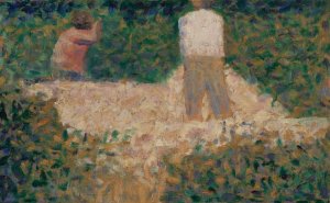 Two Stonebreakers by Georges Seurat Oil Painting