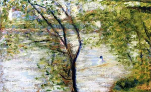 Un Perissoire by Georges Seurat Oil Painting