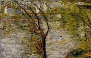 Une Perissoire by Georges Seurat Oil Painting