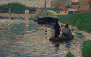 View of the Seine by Georges Seurat Oil Painting