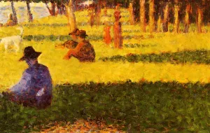 White Dog by Georges Seurat - Oil Painting Reproduction