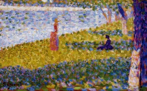 Women by the Water by Georges Seurat - Oil Painting Reproduction