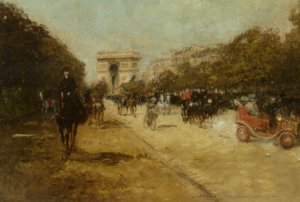 Arc de Triomphe seen from Avenue Foch
