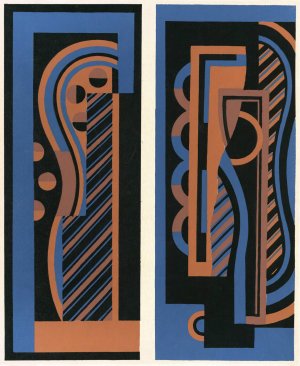 Collection decors et couleurs Pl.01 by Georges Valmier Oil Painting