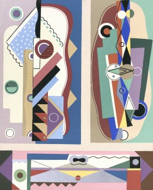 Collection decors et couleurs Pl.17 by Georges Valmier Oil Painting