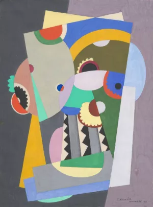 Composition by Georges Valmier Oil Painting