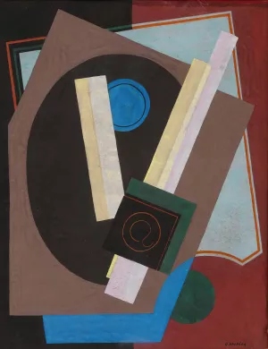 Composition, Motif Decoratif by Georges Valmier Oil Painting