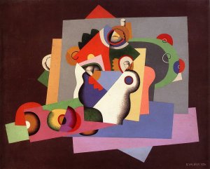 Composition with flowers by Georges Valmier Oil Painting