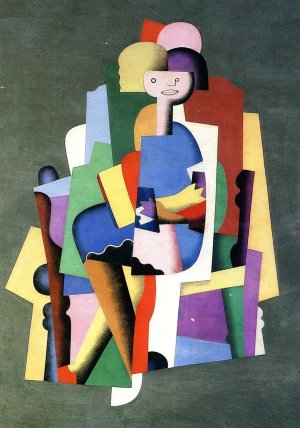 Girl Reading by Georges Valmier Oil Painting