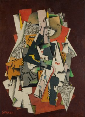 Jeune Fille Assise by Georges Valmier Oil Painting
