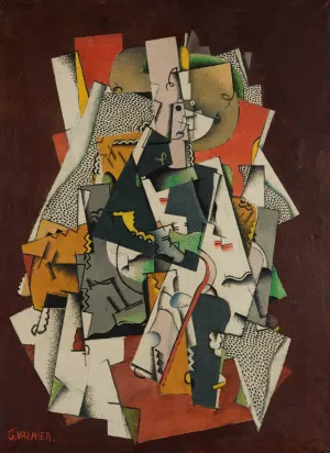 Jeune Fille Assise by Georges Valmier Oil Painting