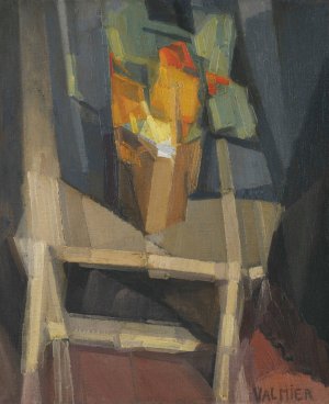Nature morte sur une table by Georges Valmier Oil Painting
