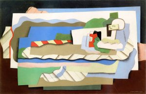 Reclining Girl by Georges Valmier Oil Painting