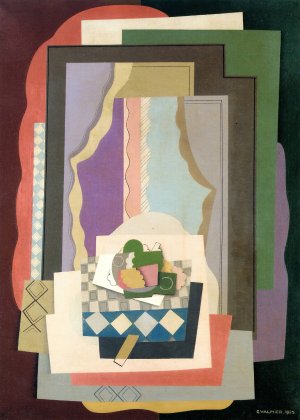 Still life in front of the window by Georges Valmier Oil Painting