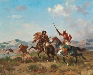 The raiding party by Georges Washington Oil Painting