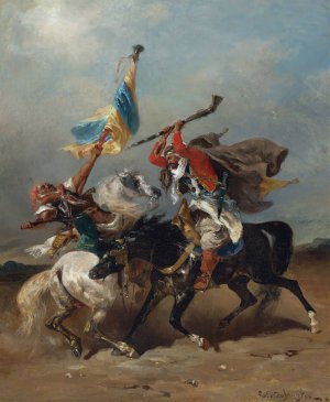 The Skirmish by Georges Washington Oil Painting