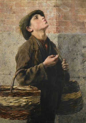 Smoke Rings by Georgios Jakobides Oil Painting
