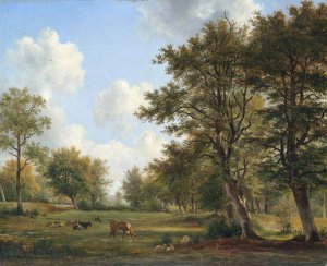 Landscape near Hilversum by Georgius Jacobus Johannes Van Os Oil Painting