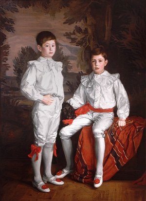 Portrait of Molson Brothers Harold and Eric, sons of J. Elsdale