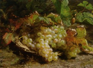 A Still Life with Grapes in a Basket