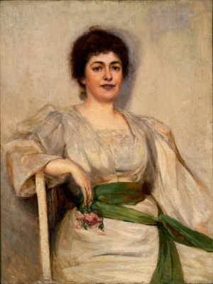 New England Hostess by Gerard Barry Oil Painting
