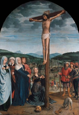 Christ on the Cross by Gerard David Oil Painting