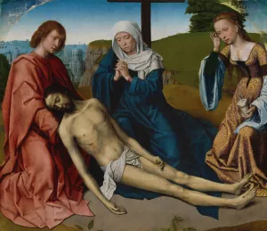 Lamentation over the Body of Christ by Gerard David Oil Painting