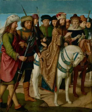 Pilate and the Chief Priests by Gerard David Oil Painting