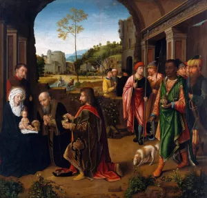 The Adoration of the Magi by Gerard David Oil Painting