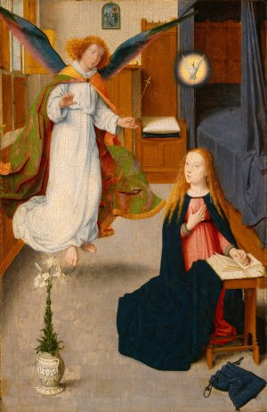 The Annunciation by Gerard David Oil Painting