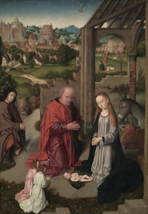 The Nativity by Gerard David Oil Painting