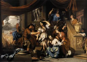 Achilles Discovered Among the Daughters of Lycomedes by Gerard De Lairesse - Oil Painting Reproduction