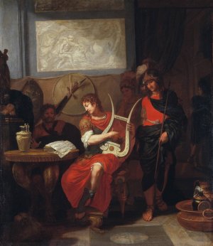 Achilles Playing the Lyre before Patrocles by Gerard De Lairesse Oil Painting