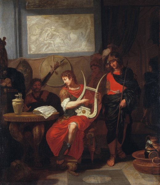 Achilles Playing the Lyre before Patrocles  by Gerard De Lairesse - Hand-Painted Oil Painting Reproduction