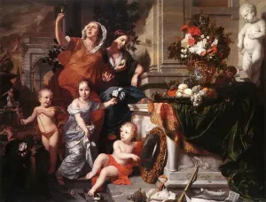 Allegory of the Five Senses by Gerard De Lairesse Oil Painting