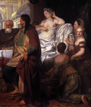 Cleopatra's Banquet (detail) by Gerard De Lairesse Oil Painting