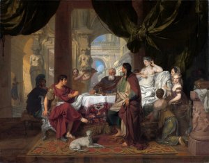 Cleopatra's Banquet Oil painting by Gerard De Lairesse