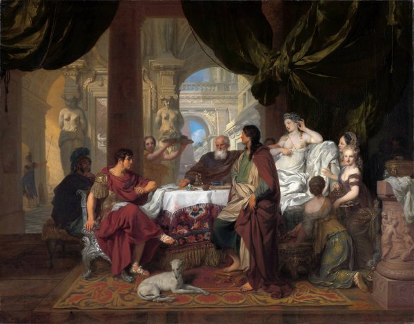 Cleopatra's Banquet  by Gerard De Lairesse - Hand-Painted Oil Painting Reproduction