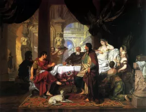 Cleopatra's Banquet by Gerard De Lairesse Oil Painting