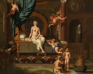 Herse Awaiting the Arrival of Mercury by Gerard De Lairesse Oil Painting