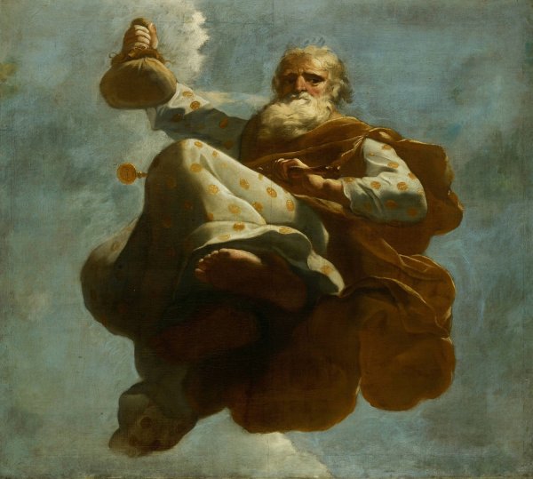 Main Product Photo of Plutus ; Allegorische voorstelling van de verzorging van leprozen en onnozelen  Painting by Gerard De Lairesse
