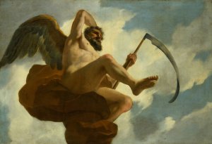 Saturnus ; Allegorische voorstelling van de verzorging van leprozen en onnozelen by Gerard De Lairesse Oil Painting