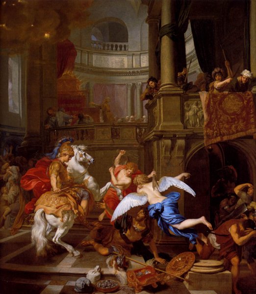 The Expulsion of Heliodorus from the Temple by Gerard De Lairesse - Hand-Painted Oil Painting Reproduction